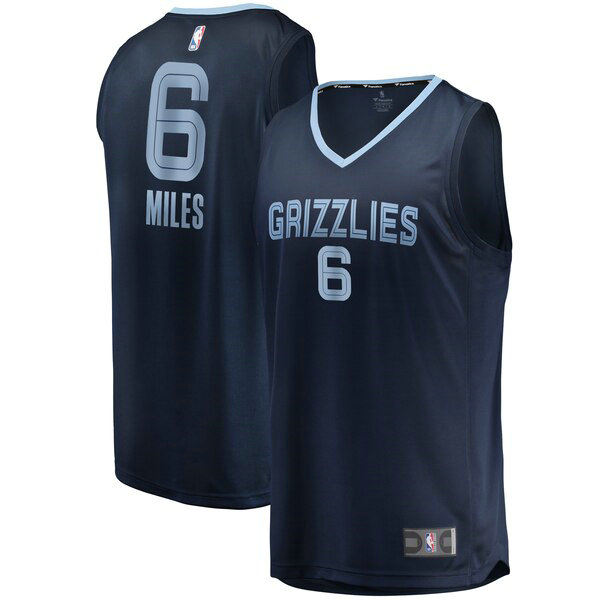 Maillot nba Memphis Grizzlies Icon Edition Homme CJ Miles 6 Bleu marin